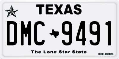 TX license plate DMC9491