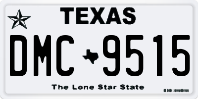 TX license plate DMC9515