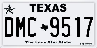 TX license plate DMC9517