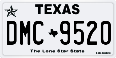 TX license plate DMC9520