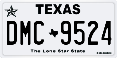 TX license plate DMC9524