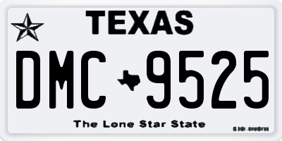 TX license plate DMC9525