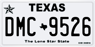 TX license plate DMC9526