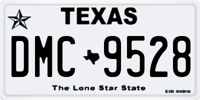 TX license plate DMC9528