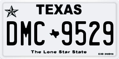 TX license plate DMC9529