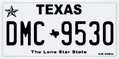 TX license plate DMC9530