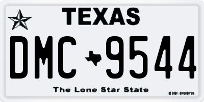 TX license plate DMC9544