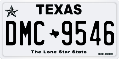 TX license plate DMC9546