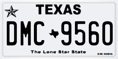 TX license plate DMC9560