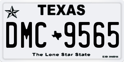TX license plate DMC9565