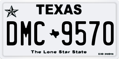 TX license plate DMC9570
