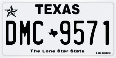 TX license plate DMC9571