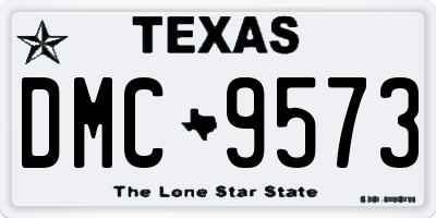 TX license plate DMC9573