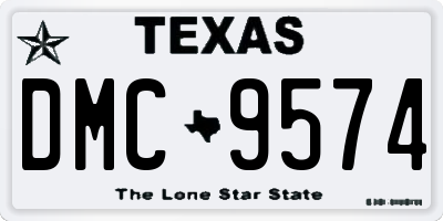 TX license plate DMC9574