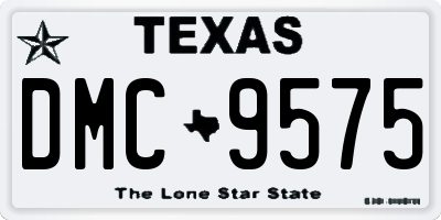 TX license plate DMC9575