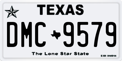 TX license plate DMC9579
