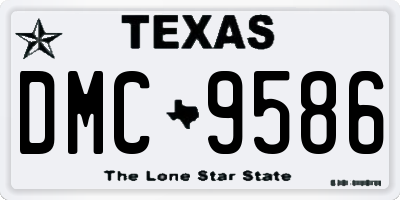 TX license plate DMC9586