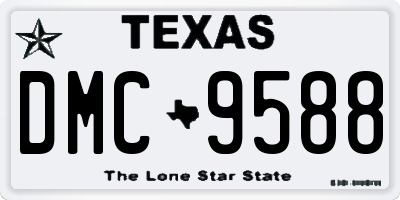 TX license plate DMC9588