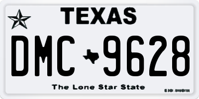 TX license plate DMC9628