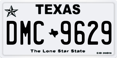 TX license plate DMC9629