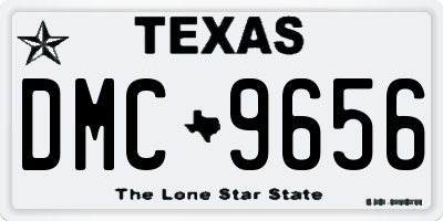TX license plate DMC9656