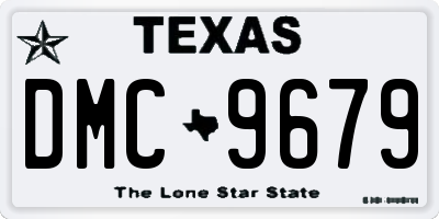 TX license plate DMC9679