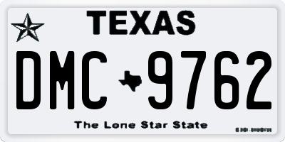 TX license plate DMC9762