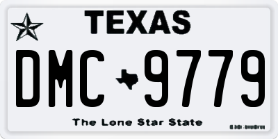 TX license plate DMC9779