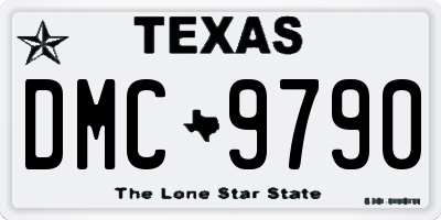 TX license plate DMC9790