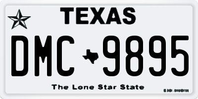 TX license plate DMC9895