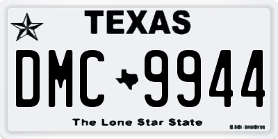 TX license plate DMC9944