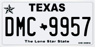 TX license plate DMC9957