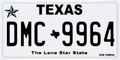 TX license plate DMC9964