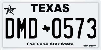TX license plate DMD0573