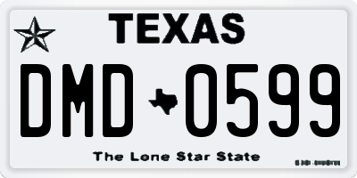 TX license plate DMD0599