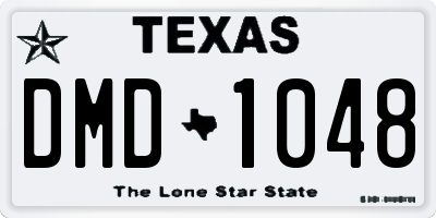 TX license plate DMD1048