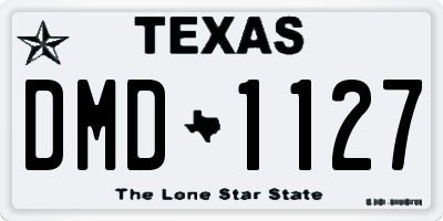 TX license plate DMD1127