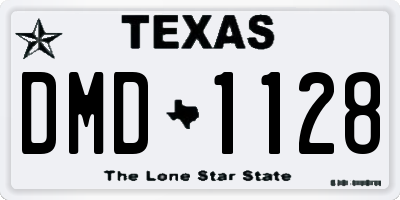 TX license plate DMD1128