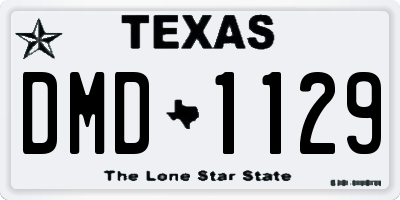 TX license plate DMD1129