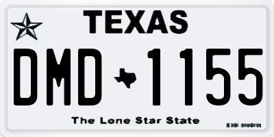 TX license plate DMD1155
