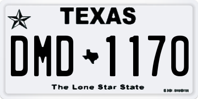 TX license plate DMD1170