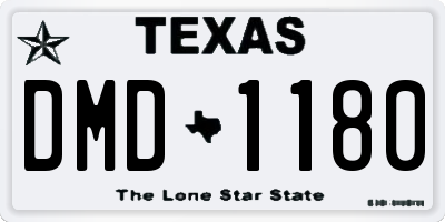 TX license plate DMD1180