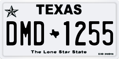 TX license plate DMD1255