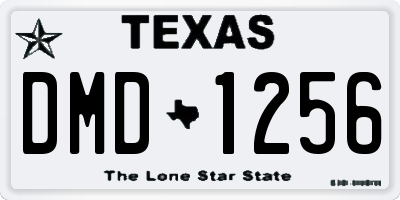 TX license plate DMD1256