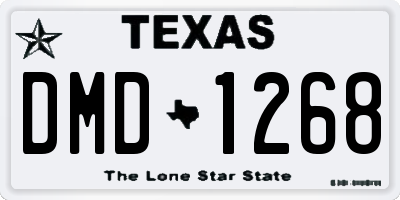 TX license plate DMD1268