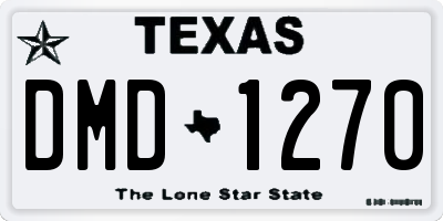TX license plate DMD1270