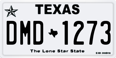 TX license plate DMD1273
