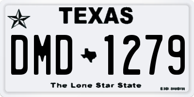 TX license plate DMD1279