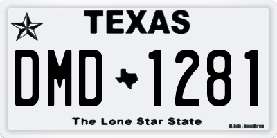TX license plate DMD1281