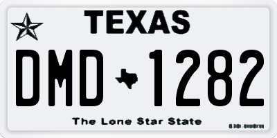 TX license plate DMD1282